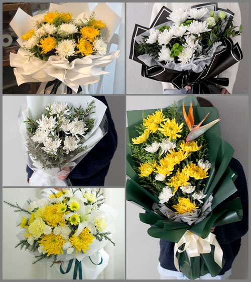 贵州铜仁市思南县凉水井镇蒿枝坝村白事花束代送